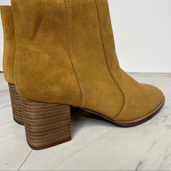 Madewell Bryce Tan Suede Ankle Bootie 9.5 - Picture 13 of 16